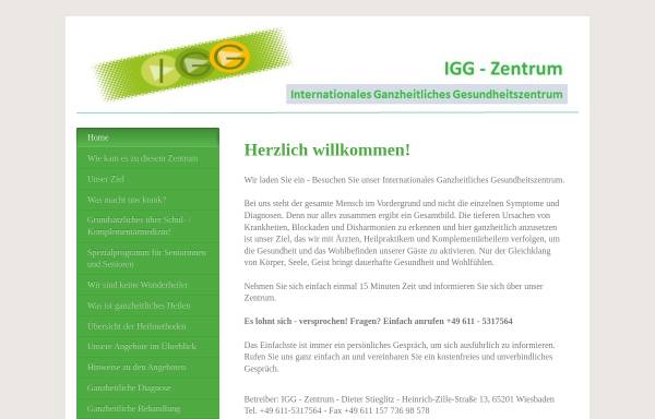 Vorschau von www.igg-zentrum.de, Internationales Ganzheitliches Gesundheitszentrum