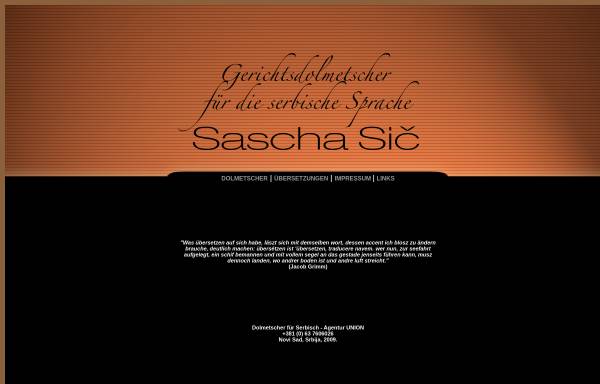 Vorschau von www.dolmetscher.rs, Saša Sič