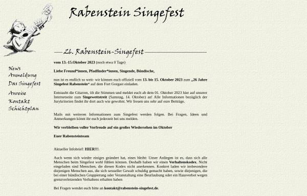 Rabenstein Sängerfest und Singewettstreit.
