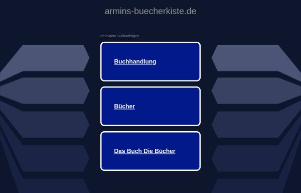 Vorschau von www.armins-buecherkiste.de, Armin's Bücherkiste