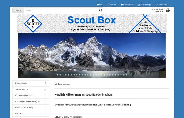 Vorschau von www.scoutbox.de, Scoutbox, Stefan Blank