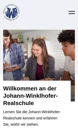 Vorschau der mobilen Webseite www.rs-landsberg.de, Johann-Winklhofer-Realschule