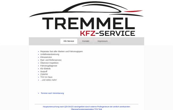 Vorschau von www.kfz-tremmel.com, Kfz-Service Tremmel
