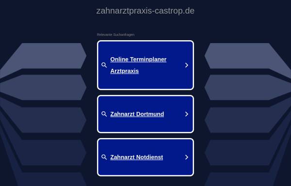 Vorschau von www.zahnarztpraxis-castrop.de, Dr. med. dent. Thomas Schulz und Dr. med. dent. Hartmut Schulz