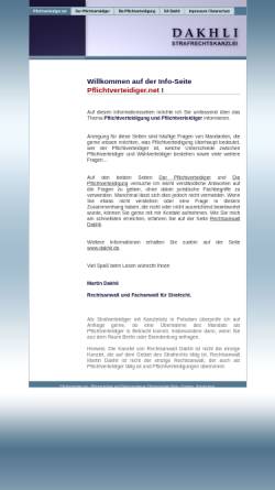 Vorschau der mobilen Webseite www.pflichtverteidiger.net, Rechtsanwalt Martin Dakhli