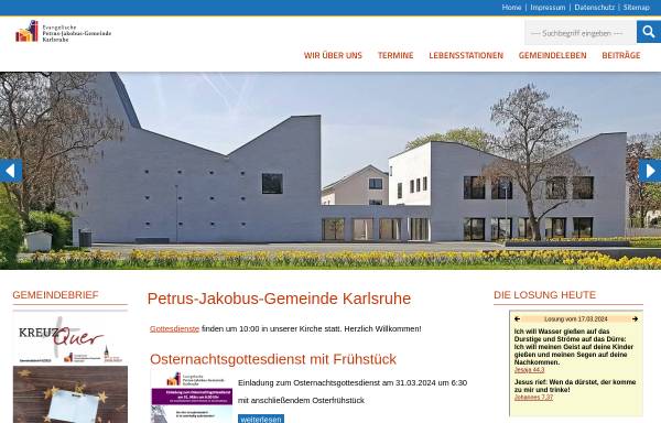 Vorschau von www.petrus-jakobus-gemeinde.de, Petrus-Jakobus-Gemeinde