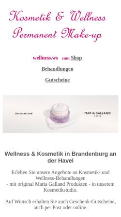 Vorschau der mobilen Webseite www.wellness.ws, Kosmetik & Wellness