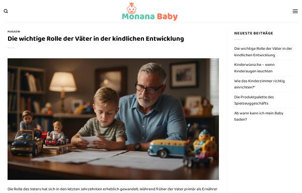 Vorschau von www.vaternetz.de, Vater werden und Vater sein