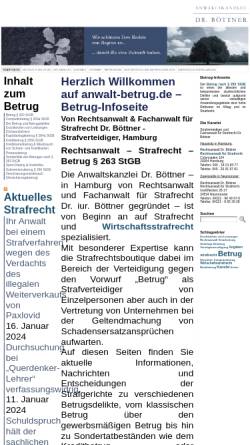 Vorschau der mobilen Webseite www.anwalt-betrug.de, Informationsseite zu den Betrugsdelikten nach dem deutschen Strafrecht