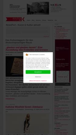 Vorschau der mobilen Webseite www.kultur-port.de, Kultur-Port.De - Der Kompass der Künste