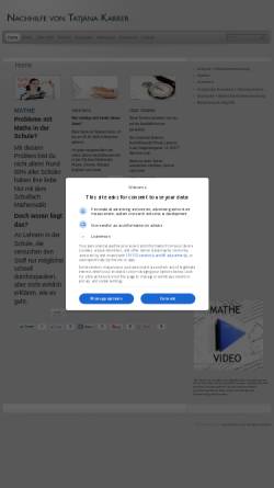 Vorschau der mobilen Webseite www.nachhilfe-karrer.de, Nachhilfestudio Private Lessons, Inh. Tatjana Karrer