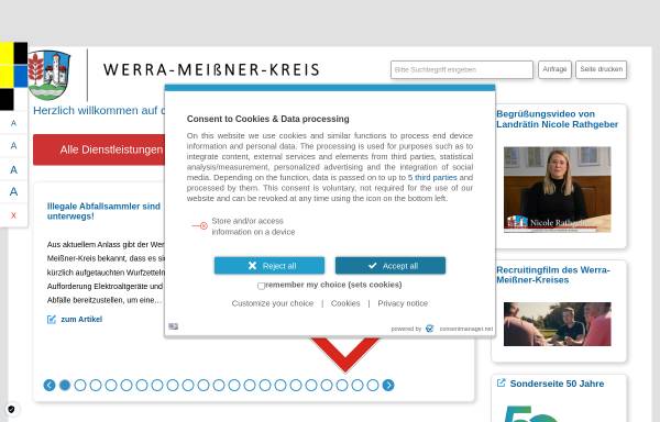 Vorschau von www.werra-meissner-kreis.net, Kfz-Zulassungsstelle des Werra-Meißner-Kreises