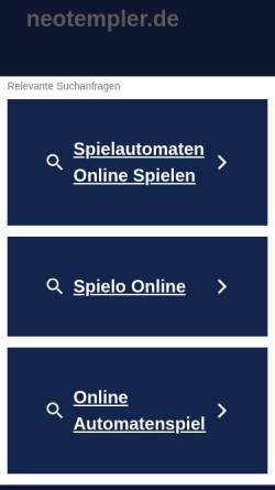 Vorschau der mobilen Webseite www.neotempler.de, NeoTempler