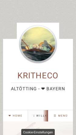 Vorschau der mobilen Webseite www.kritheco.de, KriTheCo Krisenintervention-Therapie-Coaching Praxis für Psychotherapie (HPG) Alexander Weindl
