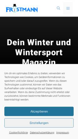 Vorschau der mobilen Webseite frostmann.de, Frostmann