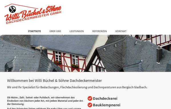 Vorschau von www.dachdecker-buechel.de, Willi Büchel & Söhne Dachdeckermeister GmbH