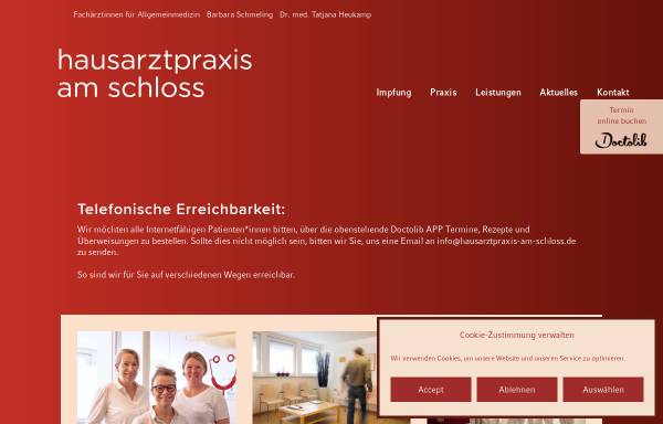 Vorschau von www.hausarztpraxis-am-schloss.de, Hausarztpraxis am Schloss