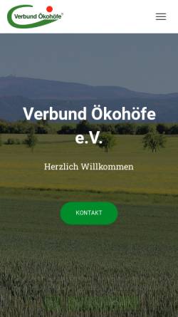 Vorschau der mobilen Webseite www.verbund-oekohoefe.de, Verbund Ökohöfe e.V.