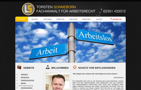 Vorschau von www.arbeitsrecht-mk.de, Torsten Sonneborn