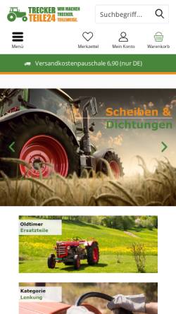 Vorschau der mobilen Webseite www.traktor-ersatzteile24.de, Traktor-Ersatzteile24.de, Ulrike Grobbel-Wortmann