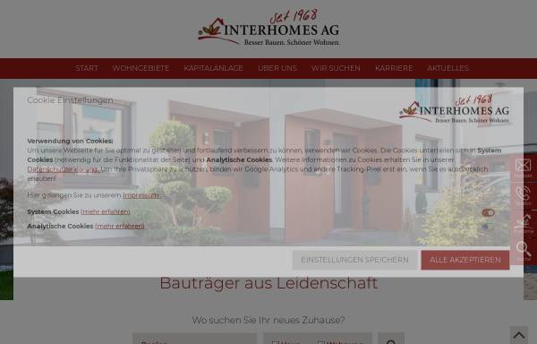 Vorschau von www.interhomes.de, Interhomes AG