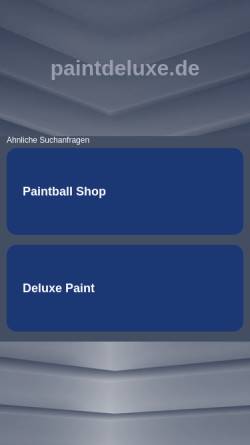 Vorschau der mobilen Webseite paintdeluxe.de, PaintDeluxe