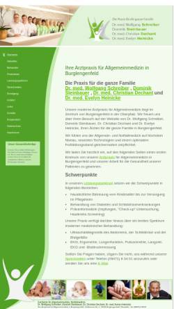 Vorschau der mobilen Webseite www.hausarzt-burglengenfeld.de, Schreiber, Dr. Wolfgang und Steinbauer, Dominik