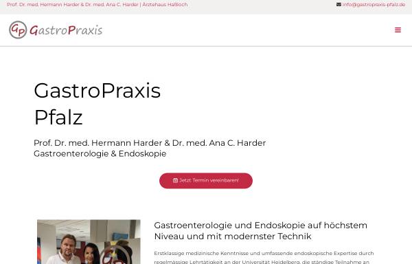 Vorschau von www.gastropraxis-pfalz.de, Gastropraxis Prof. Dr. med. Hermann Harder