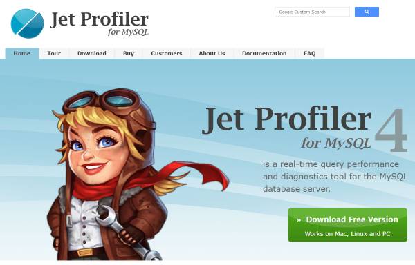 Vorschau von www.jetprofiler.com, Jet Profiler for MySQL