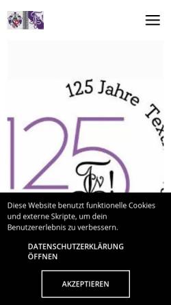 Vorschau der mobilen Webseite www.textilia.ch, Textilia Wattwil