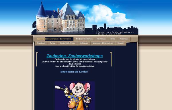 Vorschau von www.zauberina.de, Zauberina