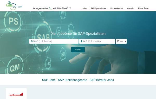 Vorschau von www.dv-treff.de, Forum für SAP