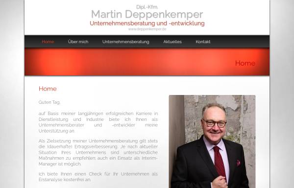 Vorschau von www.deppenkemper.de, Unternehmensberatung Dipl.-Kfm. Martin Deppenkemper