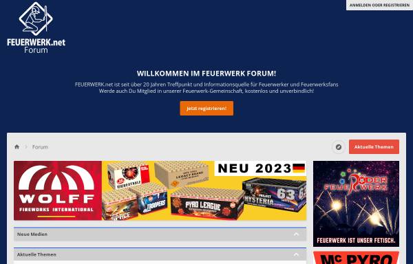 Vorschau von www.feuerwerk-forum.de, FEUERWERK Forum