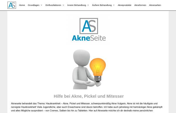 Vorschau von www.akneseite.de, Akneseite