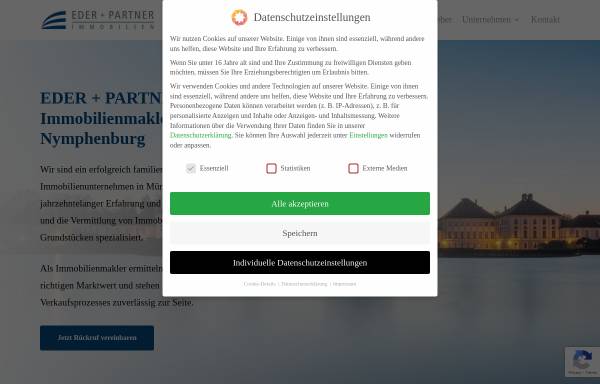 Vorschau von eder-und-partner.de, EDER + PARTNER Immobilien