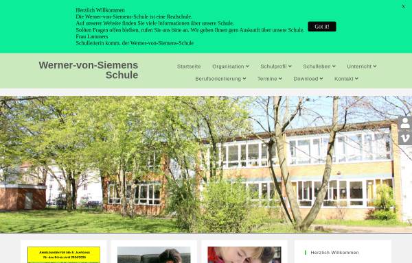 Vorschau von www.rs-wvs.de, Werner-von-Siemens-Schule