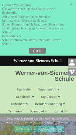 Vorschau der mobilen Webseite www.rs-wvs.de, Werner-von-Siemens-Schule