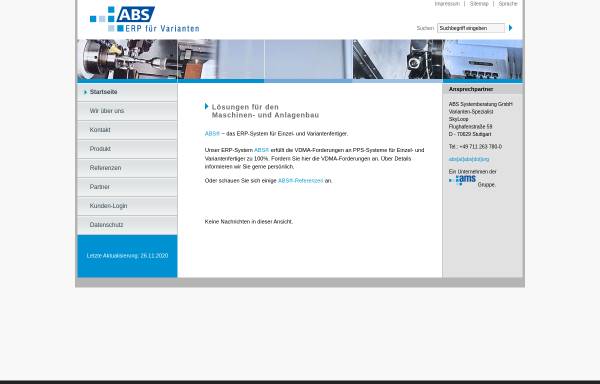 Vorschau von www.abs.org, ABS Systemberatung