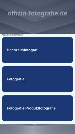Vorschau der mobilen Webseite www.offizin-fotografie.de, Morgner, Thomas