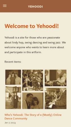 Vorschau der mobilen Webseite yehoodi.com, Yehoodi