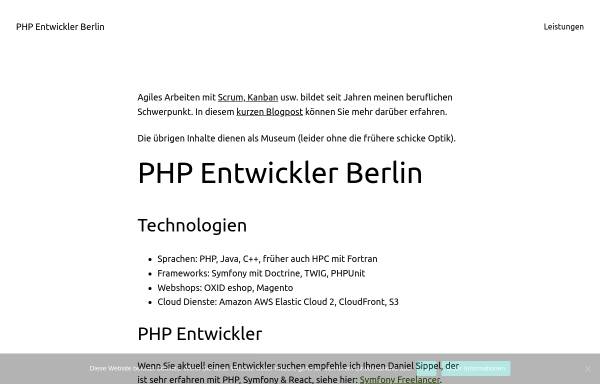 Vorschau von www.php-entwickler-berlin.de, PHP Entwickler Berlin