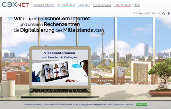 Vorschau von www.cbxnet.de, combox Internet GmbH