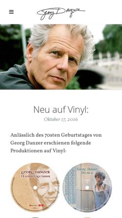 Vorschau der mobilen Webseite www.georgdanzer.at, Jö schau - Georg Danzer
