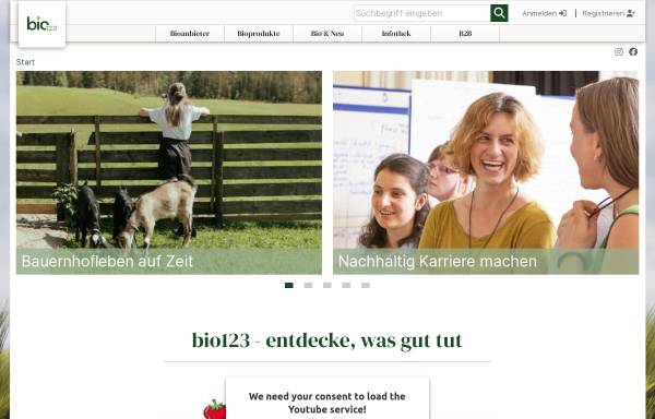 Vorschau von www.bio123.de, Bio123
