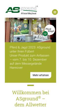 Vorschau der mobilen Webseite www.asground.de, ASground Bodo Klopsch UG