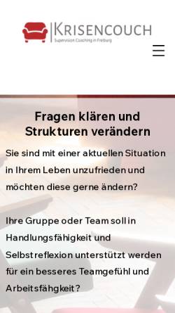 Vorschau der mobilen Webseite www.krisencouch.de, Krisencouch