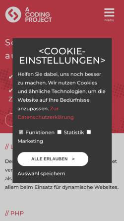 Vorschau der mobilen Webseite blog.stevieswebsite.de, SteviesWebsite Blog