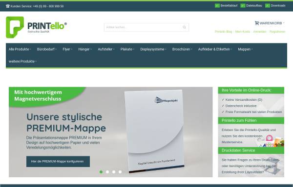 Vorschau von www.printello.de, PRINTello GmbH