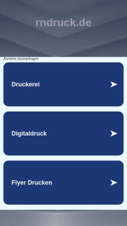 Vorschau der mobilen Webseite www.rndruck.de, RN Druck Niermann